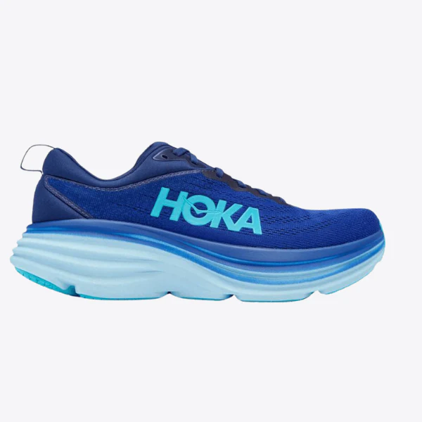 Hoka Bondi 8 Sneakers Blå/turkis