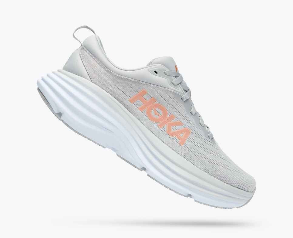 Hoka Bondi 8 Sneakers Lys grå