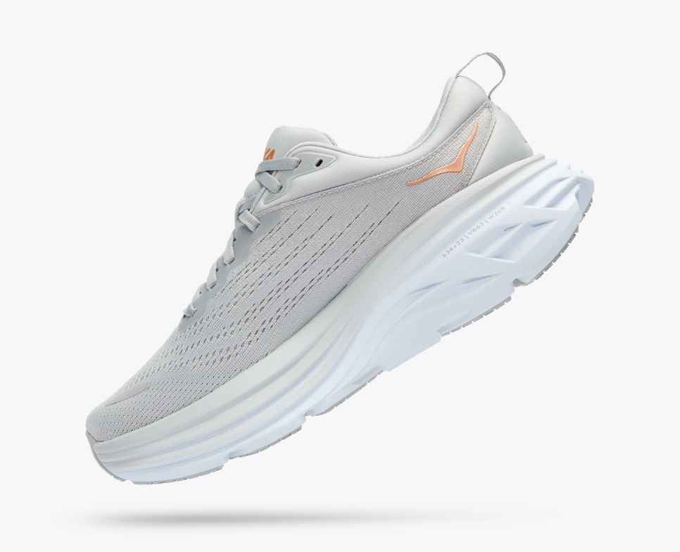 Hoka Bondi 8 Sneakers Lys grå