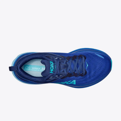 Hoka Bondi 8 Sneakers Blå/turkis